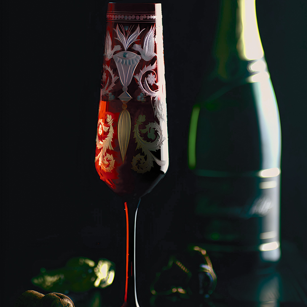 Evpas garnet(シャンパングラスセット)