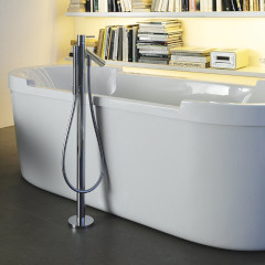 AXOR STARCK 床付式シングルレバー バス・シャワー混合水栓(化粧部+埋込部セット)