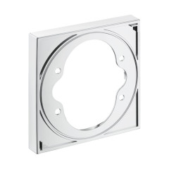 共通部品 埋込式水栓用化粧部延長金具φ150スクエア