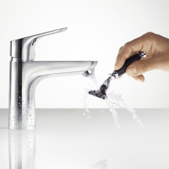 Focus シングルレバー洗面混合水栓 100 クールスタート(引棒有り)