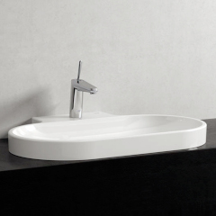 EUROCOSMO ベッセル洗面器788mm (ホワイト)