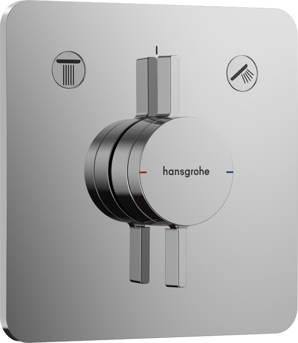 DuoTurn Q 埋込式シングルレバー混合水栓 2アウトレット（化粧部）+埋込部