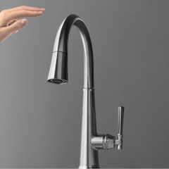 Emmeline Touch タッチ水栓 シングルレバーキッチン混合水栓(ホース引出しタイプ)