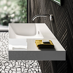 Zero 洗面器750mm (左シンク)