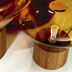 Muffins M テーブルライト (スモークブラウン/アメリカンウォルナット)