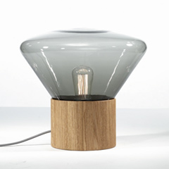 Muffins S テーブルライト (スモークグレイ/アメリカンウォルナット)