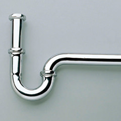 Pトラップ(壁排水用)