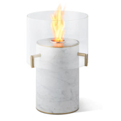 Pillar 3 Marble White Tall