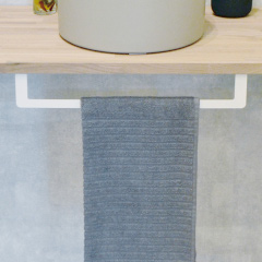 カウンタータオル掛け400mm　ホワイト