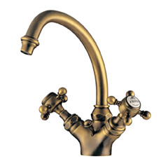 Eloise 2ハンドル洗面混合栓(引棒有り)