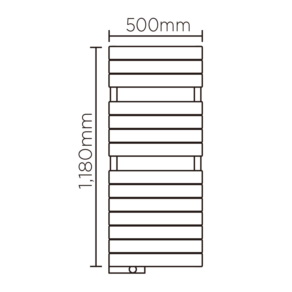 EX(高さ:1180mm 幅:500mm スイッチボックス左 SILVER )ミルキーシルバー