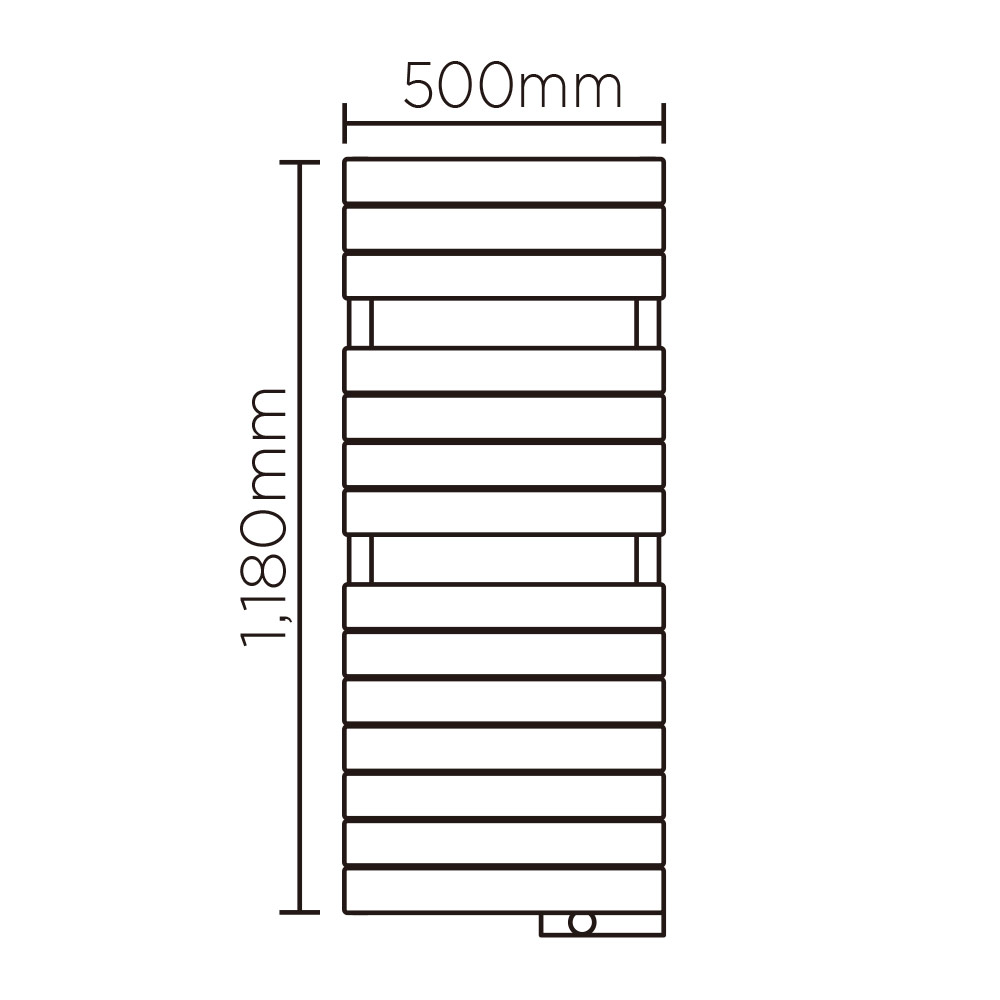 EX(高さ:1180mm 幅:500mm スイッチボックス右 P045 )ブラックマット