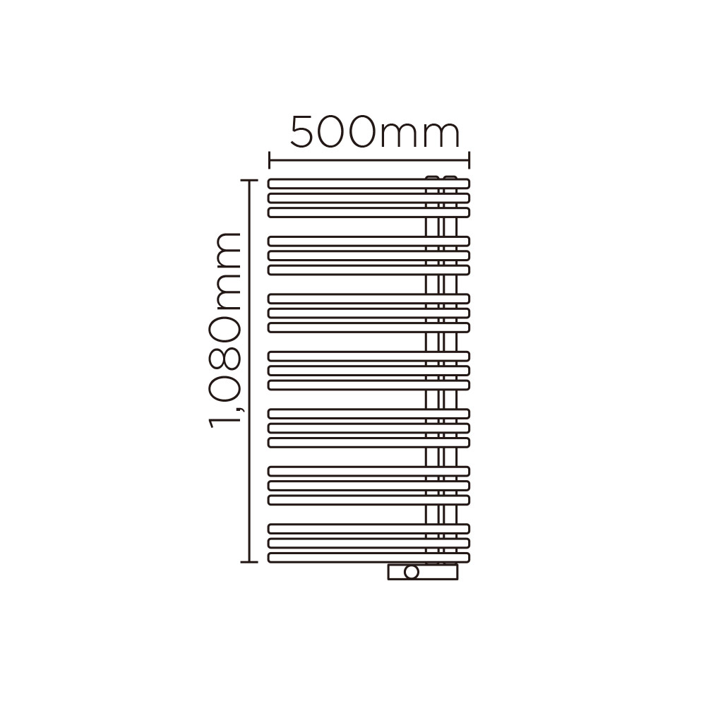 YAE(高さ:1080mm 幅:500mm 左開き P105 )オレンジ