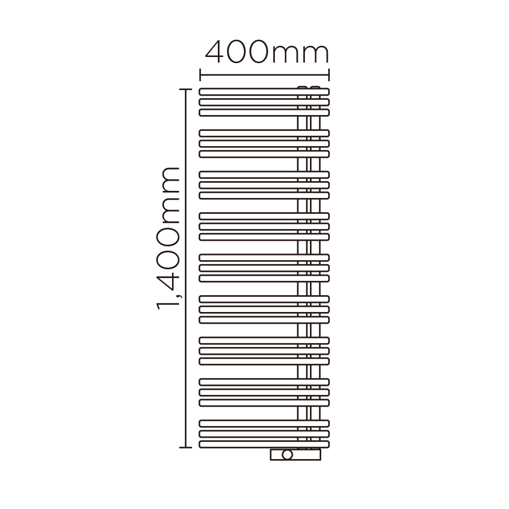 YAE(高さ:1400mm 幅:400mm 左開き P045 )ブラックマット