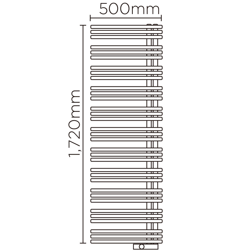 YAE(高さ:1720mm 幅:500mm 左開き P045 )ブラックマット