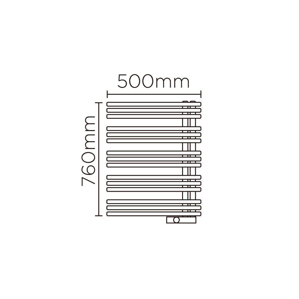YAE(高さ:760mm 幅:500mm 左開き P044 )グレー8