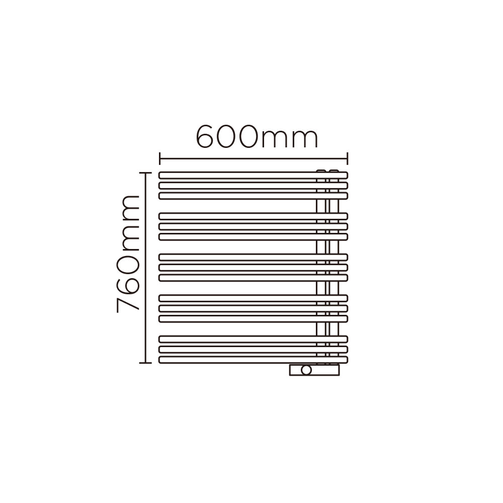 YAE(高さ:760mm 幅:600mm 左開き P044 )グレー8