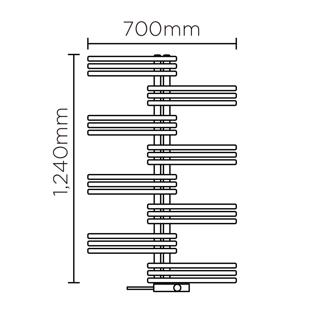 YSE(高さ:1240mm 幅:700mm コード出口　左 P092 )イエロー