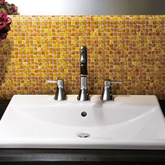 スクエア型オーバーカウンター洗面器650mm (ホワイト)