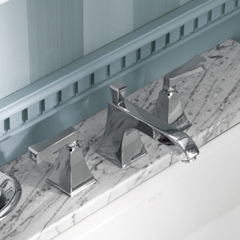 Pinstripe 2ハンドル洗面混合栓(引棒有り)