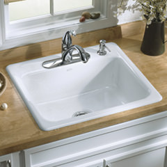 MAYFIELD オーバーカウンター型キッチンシンク635mm(水栓穴:4ホール)