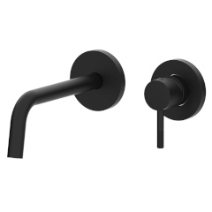 PAFFONI LIGHT×JOLLY シングルレバー壁付け洗面混合栓　マットブラック