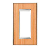 スイッチ/コンセントプレート チェリー/ブライト クローム