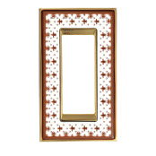 スイッチ/コンセントプレート ブラウンアイリス/ブライト ゴールド