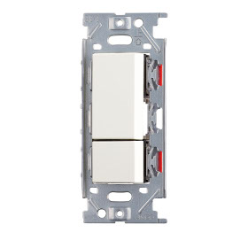 埋込ダブルスイッチ　ピュアホワイト