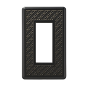 スイッチ/コンセントプレート ブラック