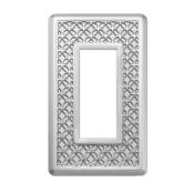 スイッチ/コンセントプレート シルバー