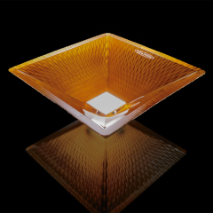 TRINITY SQUARE クリスタルガラス手洗器280mm(アンバー)