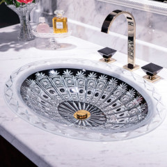 MAJESTIC クリスタルガラス洗面器668mm