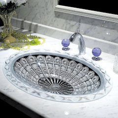 MAJESTIC クリスタルガラス洗面器668mm