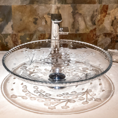 DILOS クリスタルガラス洗面器450mm