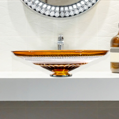 DILOS GAIA AMBER クリスタルガラス手洗器450mm