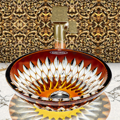 MIMI Artemis クリスタルガラス手洗器280mm (Amber)