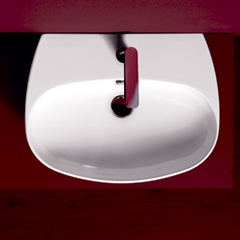 【数量限定品】VIGNONI 壁付け・カウンター置き型洗面器600mm+排水目皿+Pトラップセット