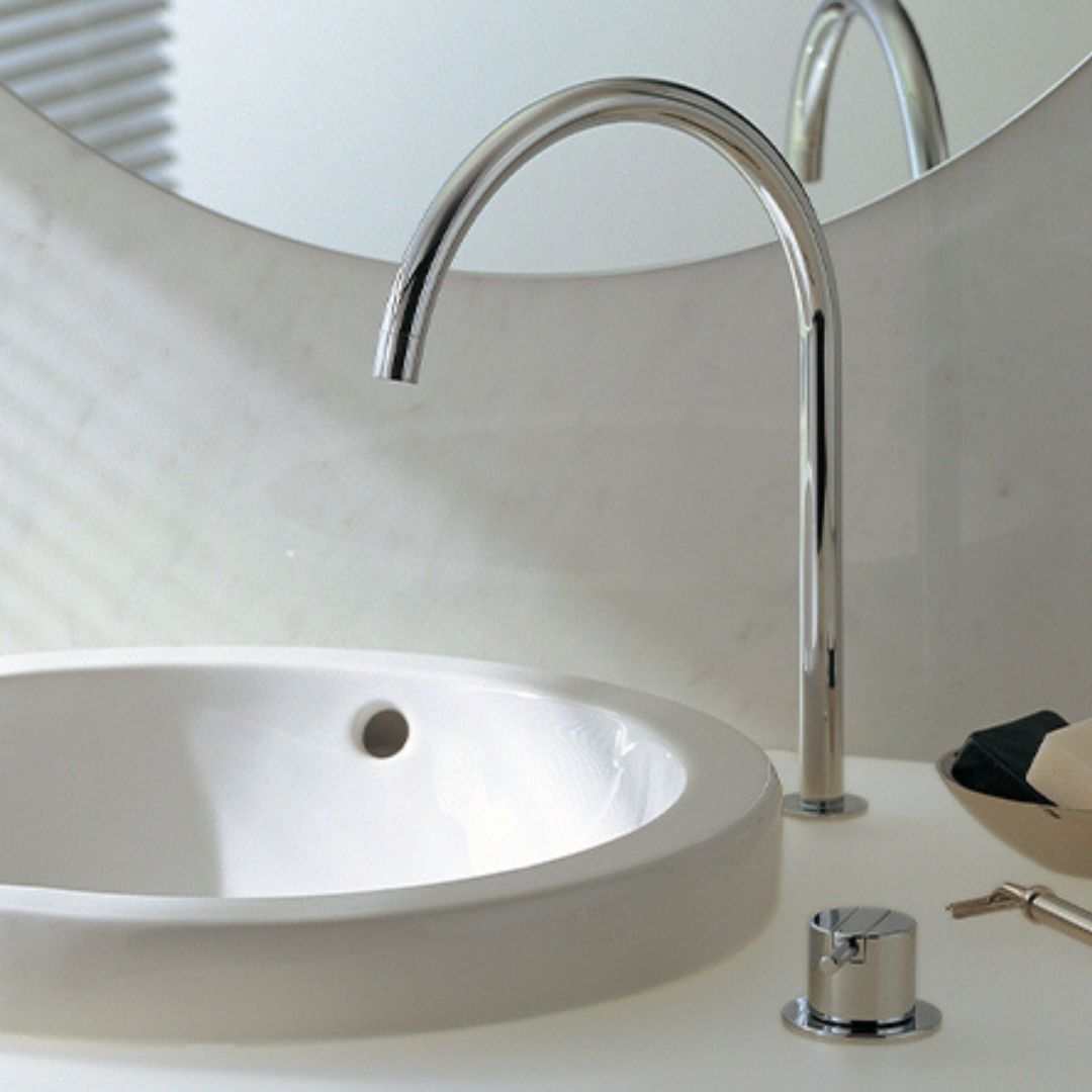 シングルレバー洗面器混合栓 (引棒無し)