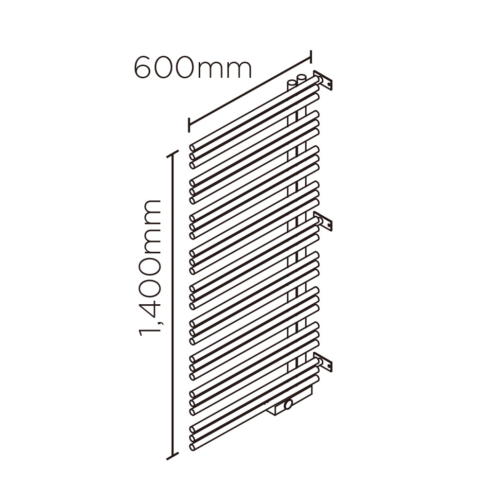 YAE90壁垂直設置(高さ:1400mm 幅:600mm 左開き CANDYRED )キャンディレッド