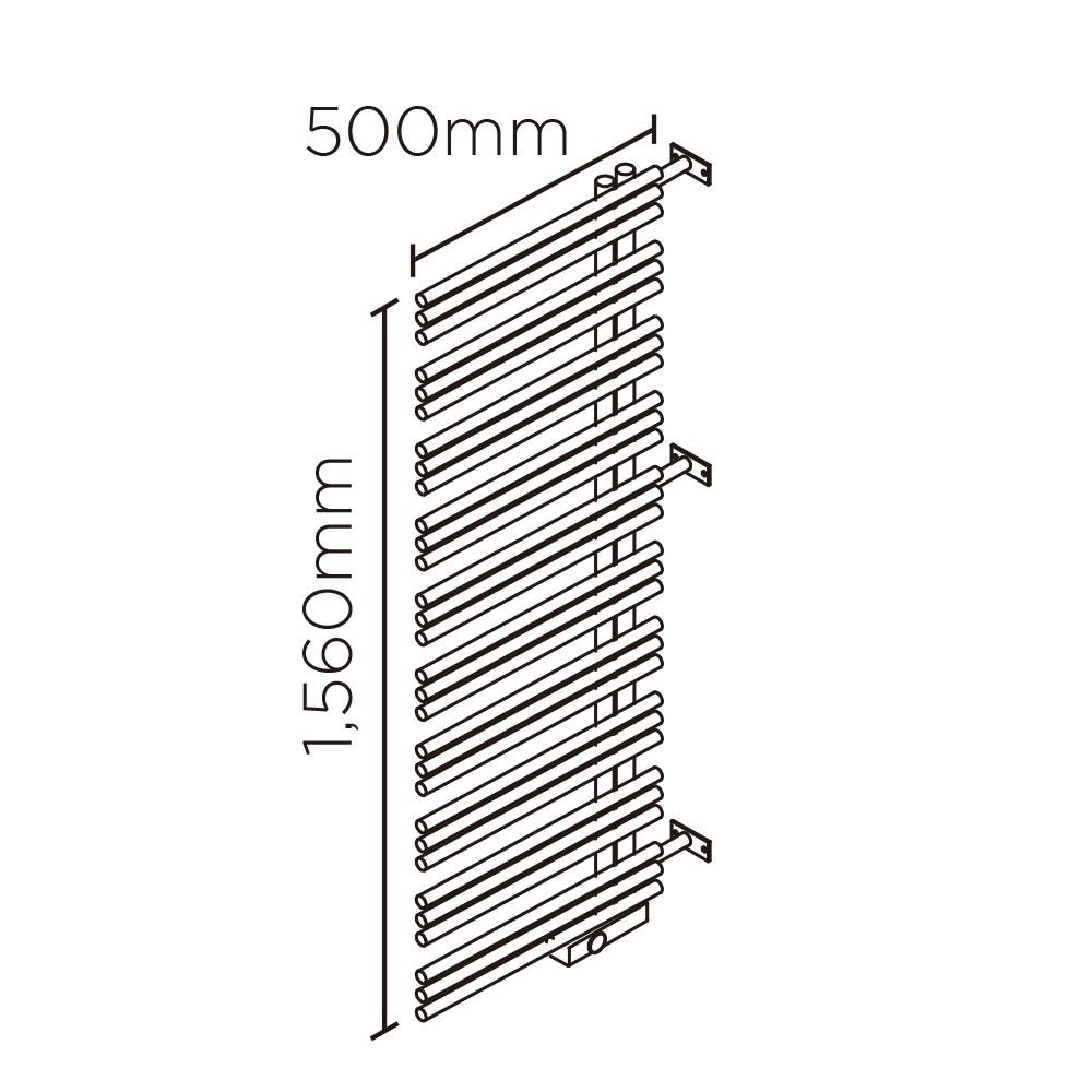 YAE90壁垂直設置(高さ:1560mm 幅:500mm 左開き CANDYRED )キャンディレッド
