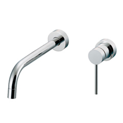 壁出し式 シングルレバー洗面混合栓