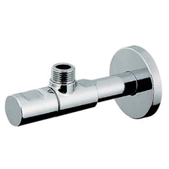 アングル止水栓(クロム)