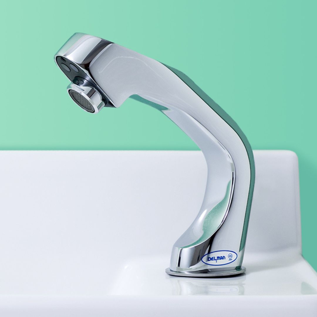 自動水栓　混合水栓付　(電池式）