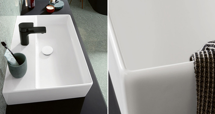 柔らかな光沢を持つ「アルペンホワイト」と呼ばれる透明感のある美しいホワイトが魅力の陶磁器