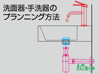 洗面器・手洗器のプランニング方法